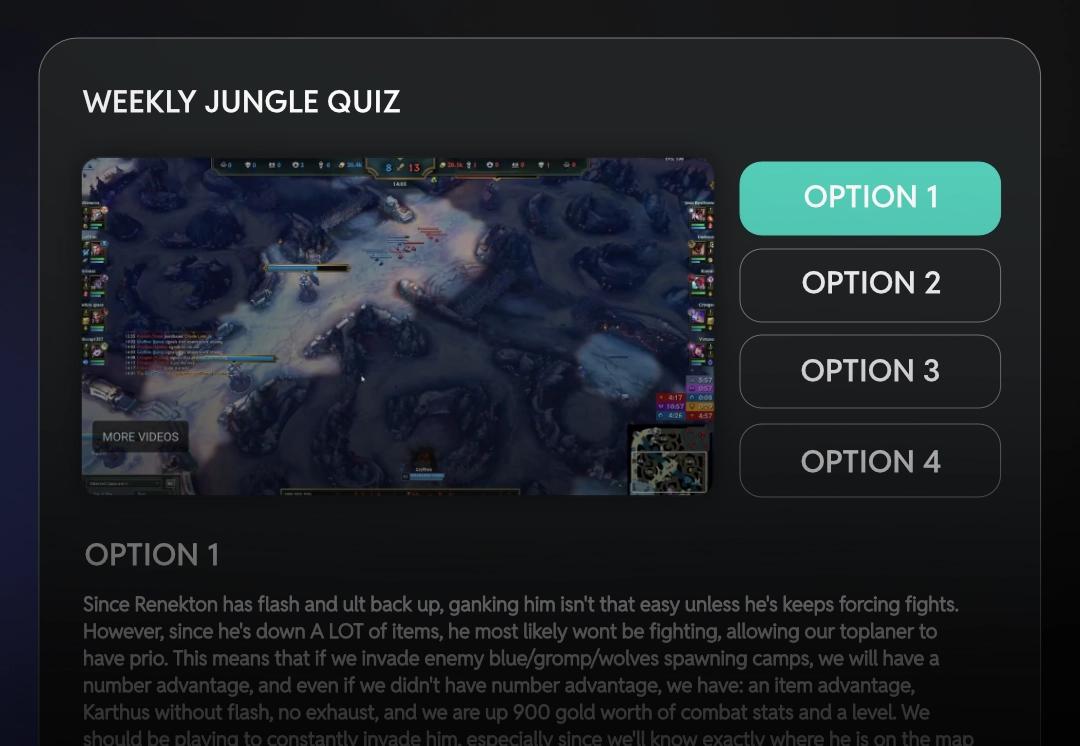 Weekly Jungle Quiz Feature